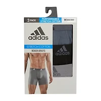 adidas Stretch Cotton Mens 3 Pack Boxer Briefs 5158001a