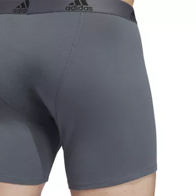 adidas Stretch Cotton Mens 3 Pack Boxer Briefs 5158001a