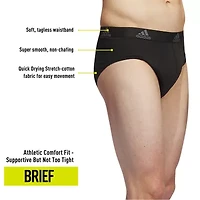 adidas Stretch Cotton Mens 3 Pack Briefs 5158003a