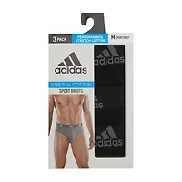 adidas Stretch Cotton Mens 3 Pack Briefs 5158003a
