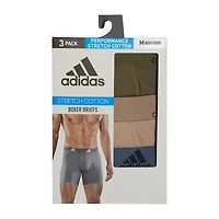 adidas Stretch Cotton Mens 3 Pack Boxer Briefs 5158001a