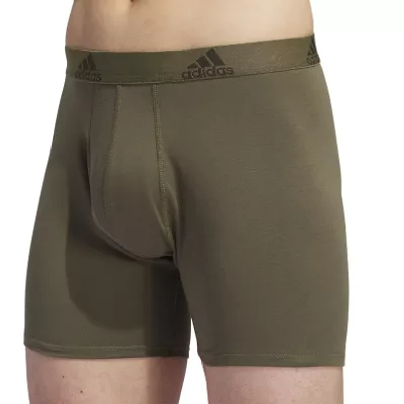 adidas Stretch Cotton Mens 3 Pack Boxer Briefs 5158001a