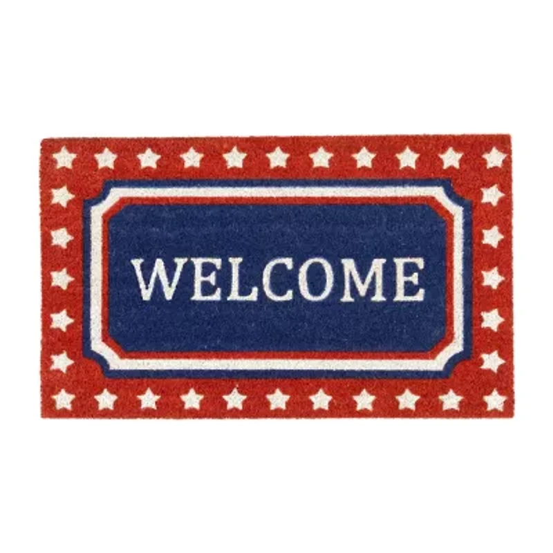 Northlight Americana Coir Outdoor Indoor Rectangular Doormat