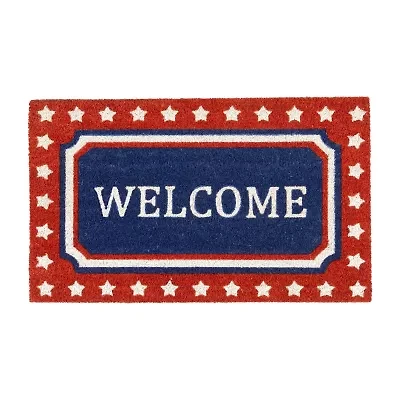 Northlight Americana Coir Outdoor Indoor Rectangular Doormat