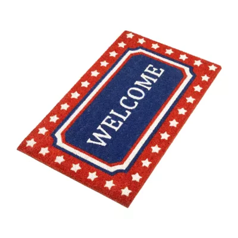 Northlight Americana Coir Outdoor Indoor Rectangular Doormat