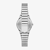 Geneva Womens Crystal Accent Silver Tone Stainless Steel Bracelet Watch Fmdjm302