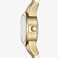 Geneva Womens Crystal Accent Gold Tone Bracelet Watch Fmdjm303