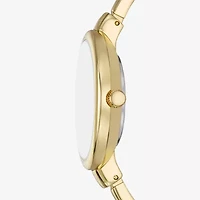 Geneva Womens Crystal Accent Gold Tone Bangle Watch Fmdjm304