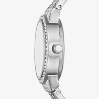 Womens Crystal Accent Silver Tone 4-pc. Watch Boxed Set Fmdjset725