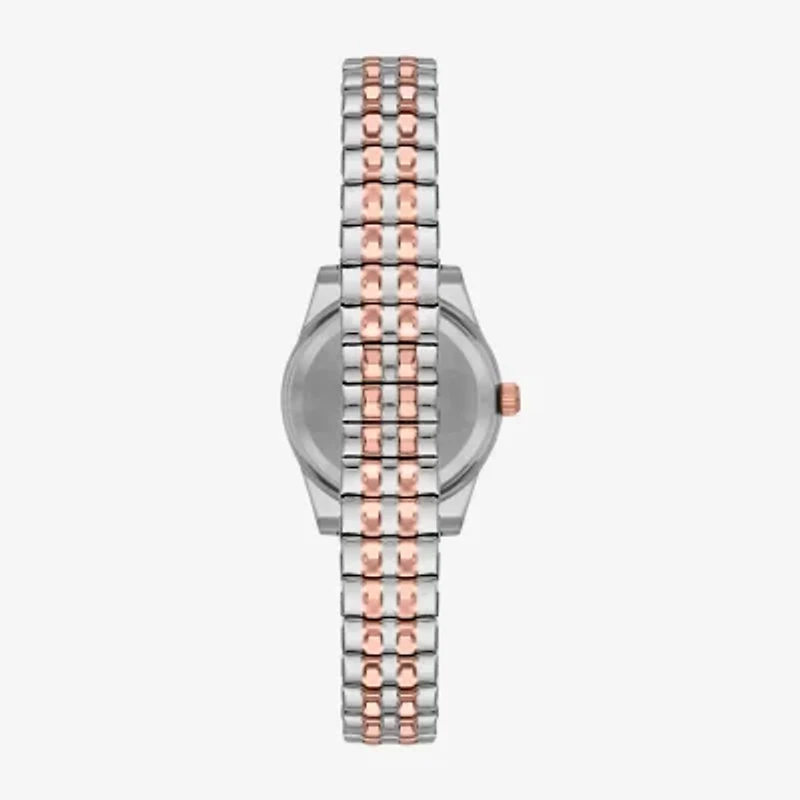 Womens Diamond Accent Silver Tone Stainless Steel Expansion Watch Fmdjo319
