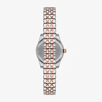 Womens Diamond Accent Silver Tone Stainless Steel Expansion Watch Fmdjo319
