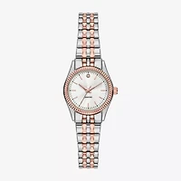 Womens Diamond Accent Silver Tone Stainless Steel Expansion Watch Fmdjo319