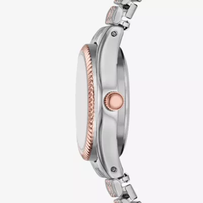 Womens Diamond Accent Silver Tone Stainless Steel Expansion Watch Fmdjo319