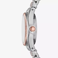 Womens Diamond Accent Silver Tone Stainless Steel Expansion Watch Fmdjo319