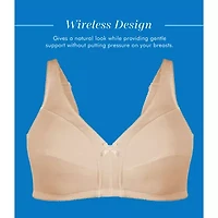 Bestform Comfortable Wireless Cotton Bra with Unlined Seamed Cups-5006825