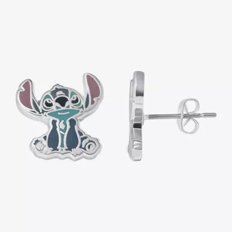 Disney Classics Womens Pure Silver Over Brass Lilo & Stitch 2-pc. Jewelry Set