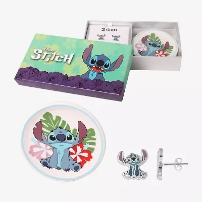 Disney Classics Womens Pure Silver Over Brass Lilo & Stitch 2-pc. Jewelry Set