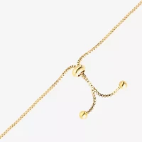 Disney Classics Womens Pink Crystal 18K Gold Over Brass Heart Lilo & Stitch Bolo Bracelet