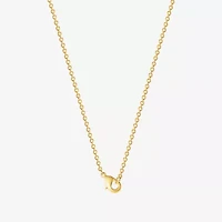 Rainbow Womens Pink Crystal 18K Gold Over Brass 18 Inch Pendant Necklace