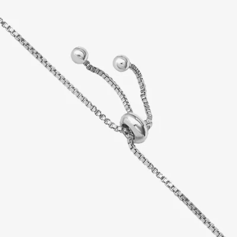 Womens Cubic Zirconia Flower Heart Hello Kitty Bolo Bracelet