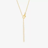 Hello Kitty Hot Air Balloon Womens Crystal 18K Gold Over Brass 16 Inch Pendant Necklace