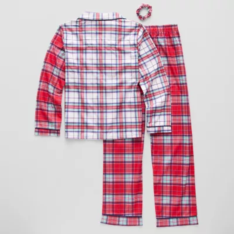 Sleep On It Little & Big Kid Girls Long Sleeve 2-pc. Plus Pajama Sets