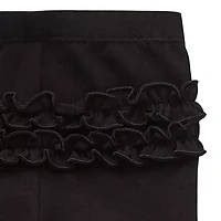 Okie Dokie Baby Girls Full Length Ruffle Back Leggings