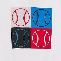 Okie Dokie Active Toddler & Little Boys Crew Neck Short Sleeve Regular Fit Graphic T-Shirt