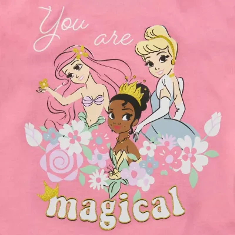 Toddler Girls Round Neck Sleeveless Princess Tank Top