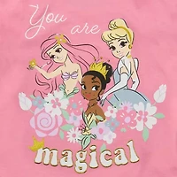 Toddler Girls Round Neck Sleeveless Princess Tank Top
