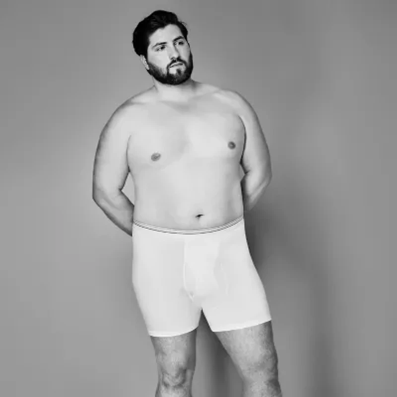 Stafford Dry + Cool Mens Big and Tall 4 Pack Boxer Briefs 302869