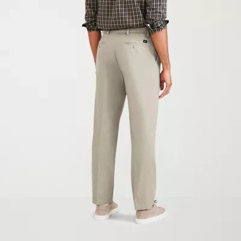 Dockers Signature Iron Free With Stain Defender Mens Comfort Waistband Classic Fit Pleated Pant