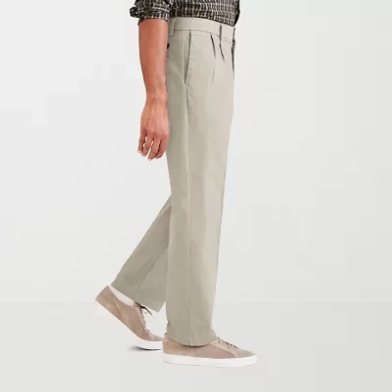Dockers Signature Iron Free With Stain Defender Mens Comfort Waistband Classic Fit Pleated Pant