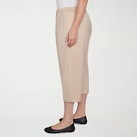 Alfred Dunner Catalina Island Womens Stretch Fabric Straight Plus Capri Pant