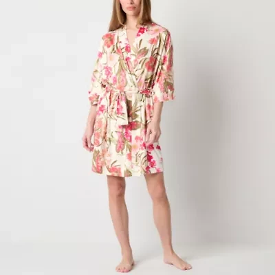 Ambrielle Womens Long Sleeve Length Robe