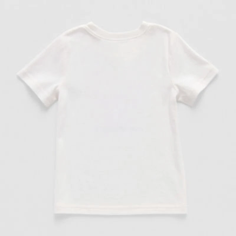 Okie Dokie Toddler & Little Boys Crew Neck Short Sleeve Regular Fit Graphic T-Shirt