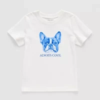 Okie Dokie Toddler & Little Boys Crew Neck Short Sleeve Regular Fit Graphic T-Shirt