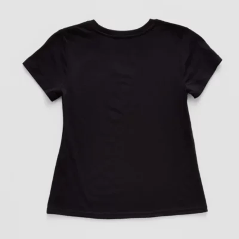 Xersion Little & Big Kid Girls Crew Neck Short Sleeve Regular Fit Graphic T-Shirt