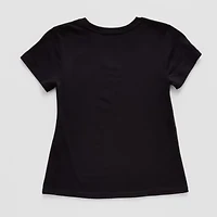 Xersion Little & Big Kid Girls Crew Neck Short Sleeve Regular Fit Graphic T-Shirt
