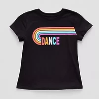 Xersion Little & Big Kid Girls Crew Neck Short Sleeve Regular Fit Graphic T-Shirt