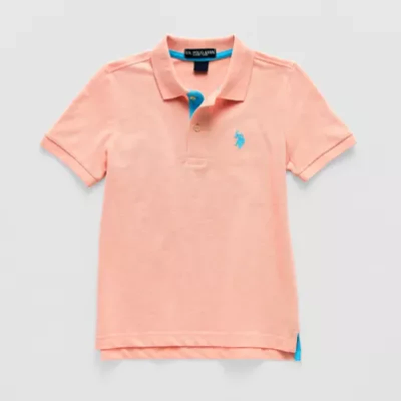 U.S. Polo Assn. Little & Big Kid Boys Short Sleeve Classic Fit Embroidered Shirt