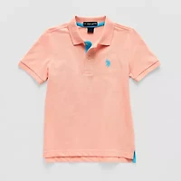 U.S. Polo Assn. Little & Big Kid Boys Short Sleeve Classic Fit Embroidered Shirt