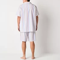 Stafford Mens Short Sleeve 2-pc. Big and Tall Pajama Sets
