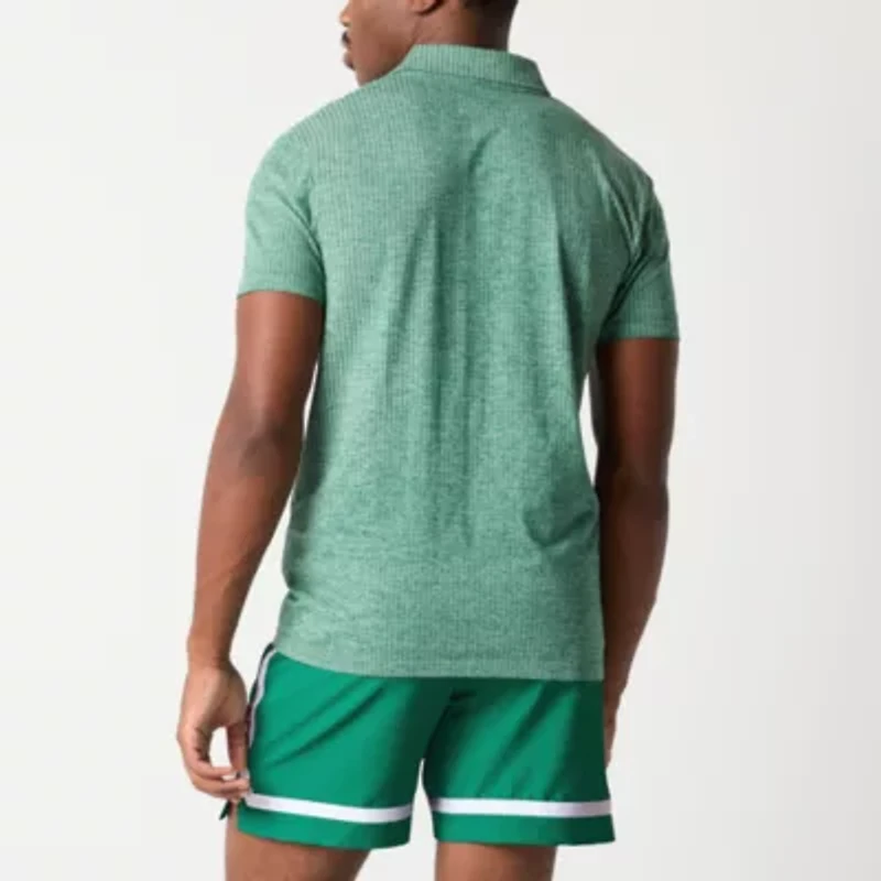 Xersion Seamless Mens Regular Fit Short Sleeve Polo Shirt