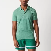 Xersion Seamless Mens Regular Fit Short Sleeve Polo Shirt