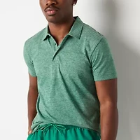 Xersion Seamless Mens Regular Fit Short Sleeve Polo Shirt