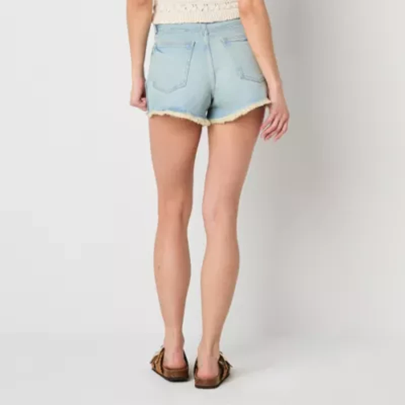 Arizona Womens 3" Highest Rise Juniors Denim Short