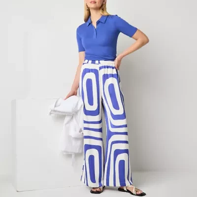 Worthington Womens Straight Pull-On Pant