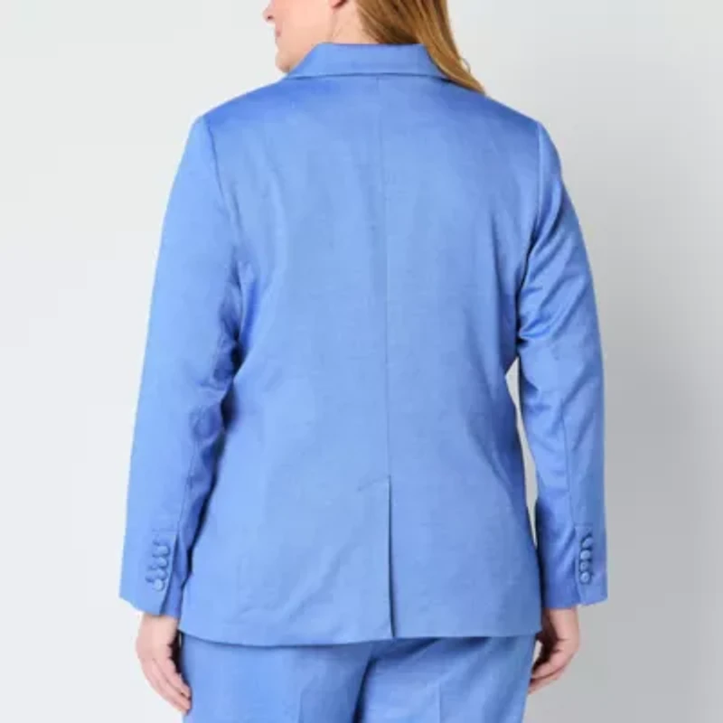 Liz Claiborne Womens Classic Fit Plus Blazer