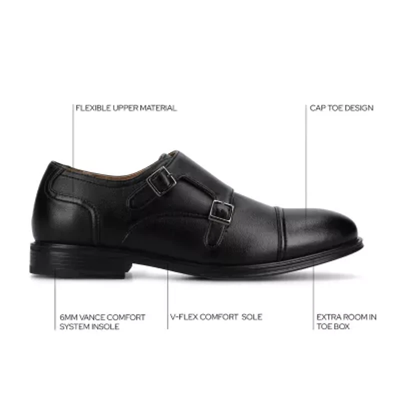 Vance Co Dillon Mens Almond Closed Toe Loafers